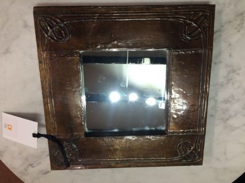 glasgow school arts and crafts copper mirror c1910 - CATEGORY: ANTIQUE MIRRORS - DATED 1910