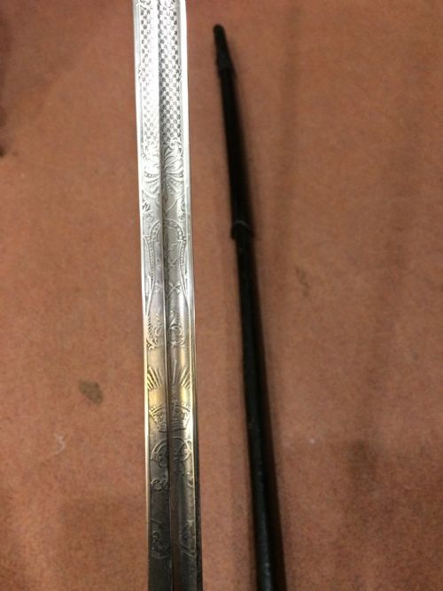 ANTIQUE WW1 BRITISH CAVALRY OFFICER'S FIGHTING SWORD - ADDITIONAL PHOTO 6