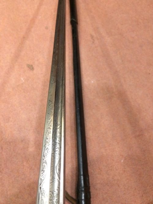 ANTIQUE WW1 BRITISH CAVALRY OFFICER'S FIGHTING SWORD - ADDITIONAL PHOTO 7