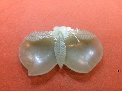 bowknife dish of double peaches form - CATEGORY: ANTIQUE MISCELLANEOUS - DATED 1930
