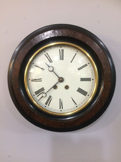 french wall clock 8 day 19th century - CATEGORY: ANTIQUE CLOCKS - DATED 19TH CENTURY