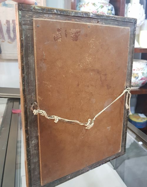 ARTS CRAFTS COPPER MIRROR C1910 ART NOUVEAU - ADDITIONAL PHOTO 2