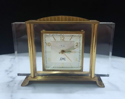 french art deco travel clock by smi c1930 - CATEGORY: ANTIQUE CLOCKS - DATED 1930