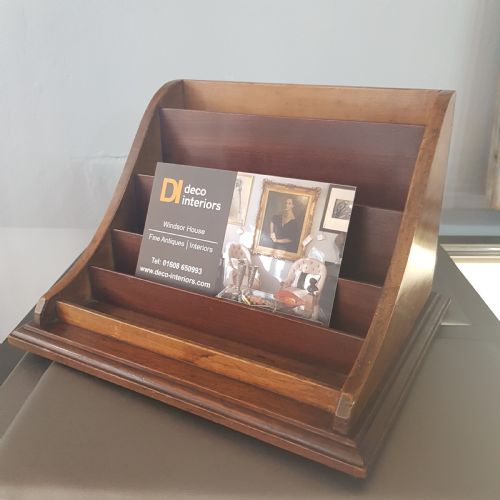 DESK TIDY IN SYCAMORE MAHOGANY OF DOVETAILED CONSTRUCTION LATE VICTORIAN - ADDITIONAL PHOTO 2