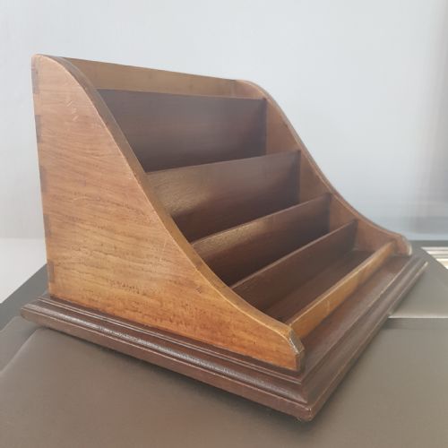 DESK TIDY IN SYCAMORE MAHOGANY OF DOVETAILED CONSTRUCTION LATE VICTORIAN - ADDITIONAL PHOTO 3