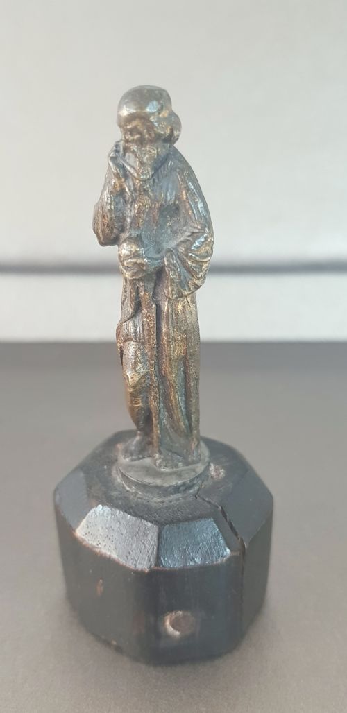 GILT BRONZE GALILEO NEWTON EARLY 19TH CENTURY ITALIAN FIGURES - ADDITIONAL PHOTO 8