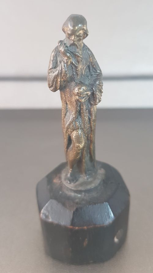 GILT BRONZE GALILEO NEWTON EARLY 19TH CENTURY ITALIAN FIGURES - ADDITIONAL PHOTO 9