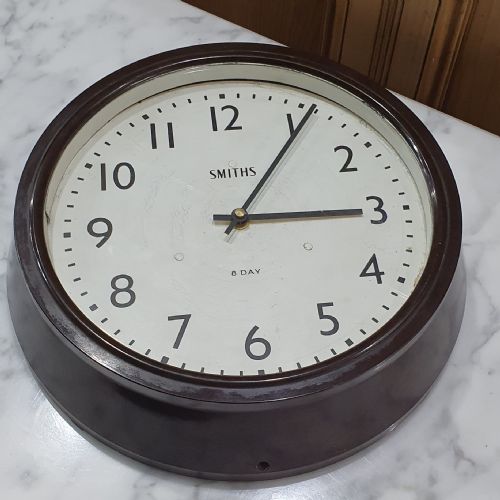 SMITHS 1930S BAKELITE WALL CLOCK - ADDITIONAL PHOTO 2