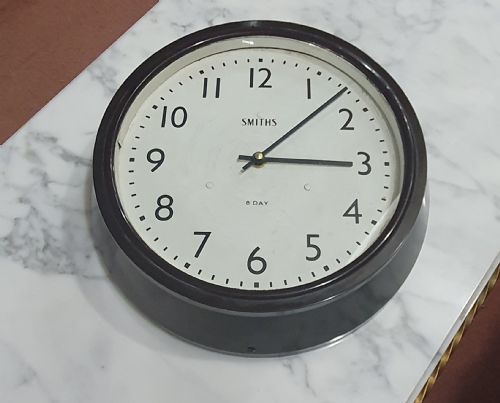 SMITHS 1930S BAKELITE WALL CLOCK - ADDITIONAL PHOTO 6