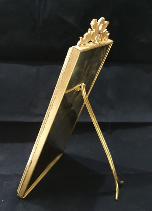 GILT BRONZE RECTANGULAR STANDING OR HANGING FRAME FRENCH C1880 - ADDITIONAL PHOTO 2