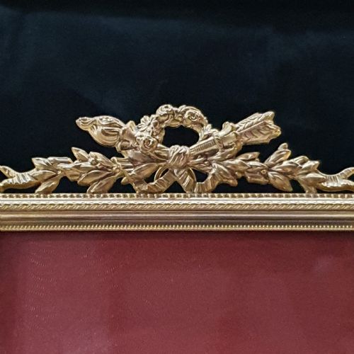 GILT BRONZE RECTANGULAR STANDING OR HANGING FRAME FRENCH C1880 - ADDITIONAL PHOTO 5