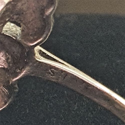 C1920S ART DECO MARCASITE ON SILVER RING SIZE T U - ADDITIONAL PHOTO 8