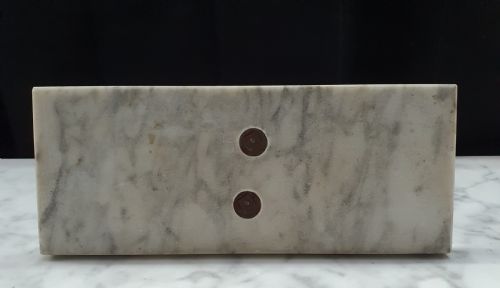 FRENCH ART DECO MESSAGE OF LOVE SCULPTURE OF YOUNG WOMAN HOLDING DOVE ON MARBLE PLINTH - ADDITIONAL PHOTO 11