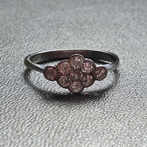 OLD EUROPEAN CUT DIAMOND PLATINUM 18CT WHITE GOLD RING SIZE N N - ADDITIONAL PHOTO 14