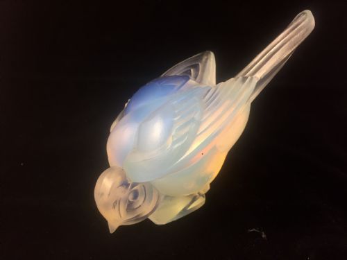 sabino french art deco opalescent bird c1930 - CATEGORY: ANTIQUE GLASS - DATED 1930