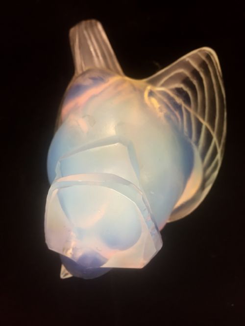 SABINO FRENCH ART DECO OPALESCENT BIRD C1930 - ADDITIONAL PHOTO 4