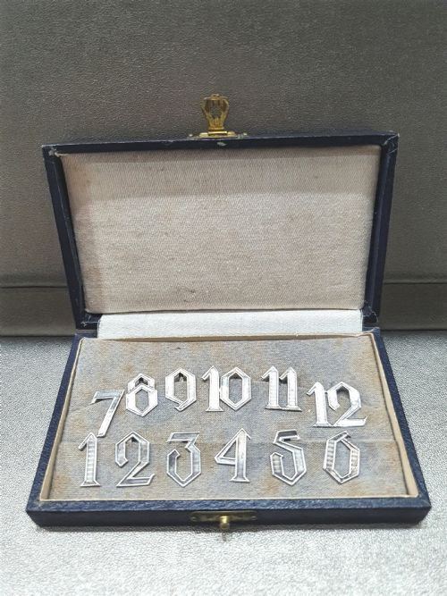ART DECO SILVER DRINKS PLACE MARKERS CONTINENTAL IN ORIGINAL BOX C1920 - ADDITIONAL PHOTO 5