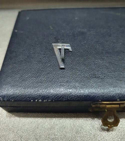 ART DECO SILVER DRINKS PLACE MARKERS CONTINENTAL IN ORIGINAL BOX C1920 - ADDITIONAL PHOTO 6