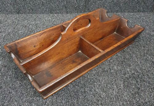 GEORGIAN WINE BOTTLE CARRIER C 1800 MAHOGANY - ADDITIONAL PHOTO 12