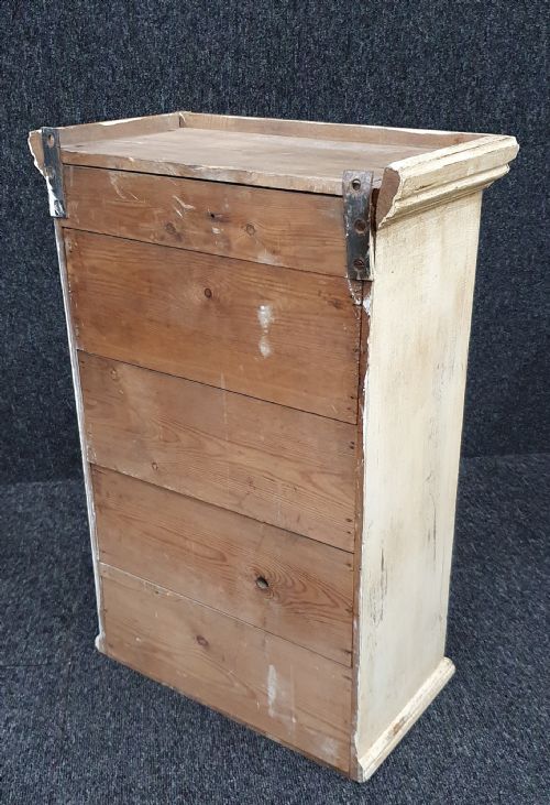 1920 FRENCH DISTRESSED BATHROOM CABINET WITH MIRROR ORIGINAL KEY - ADDITIONAL PHOTO 10