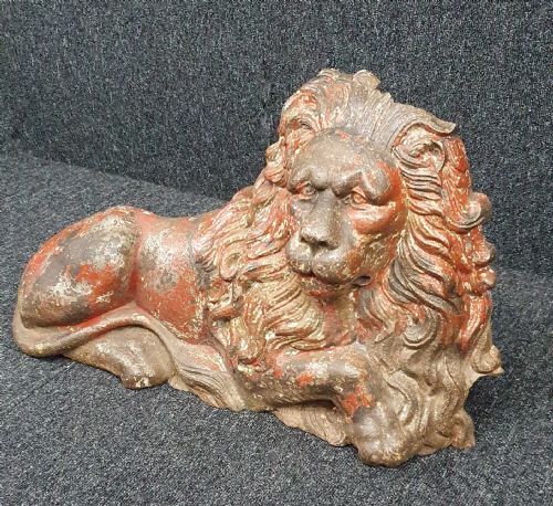 VICTORIAN CAST IRON LION - ADDITIONAL PHOTO 5