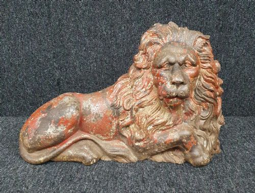 VICTORIAN CAST IRON LION - ADDITIONAL PHOTO 8