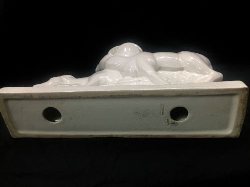 LEMANCEAU FRENCH ART DECO CRAQUELE DEER C1930 - ADDITIONAL PHOTO 3