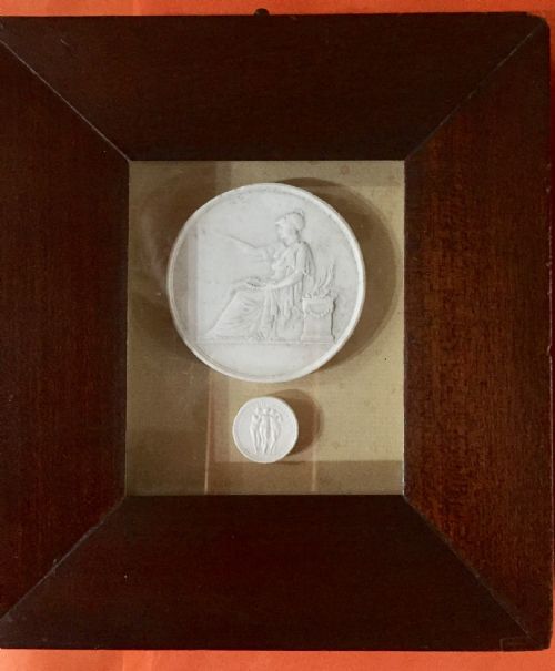 THREE 19TH CENTURY INTAGLIOS IN MAHOGANY FRAMES - ADDITIONAL PHOTO 4