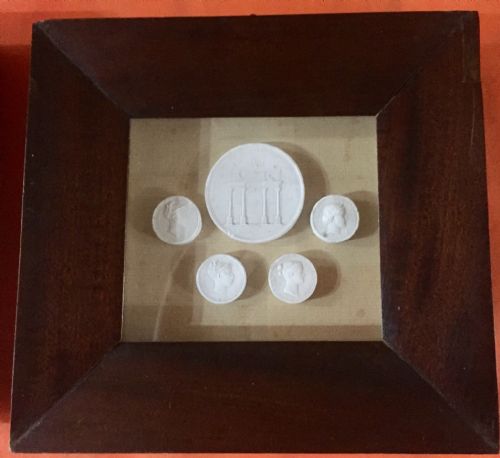 THREE 19TH CENTURY INTAGLIOS IN MAHOGANY FRAMES - ADDITIONAL PHOTO 5