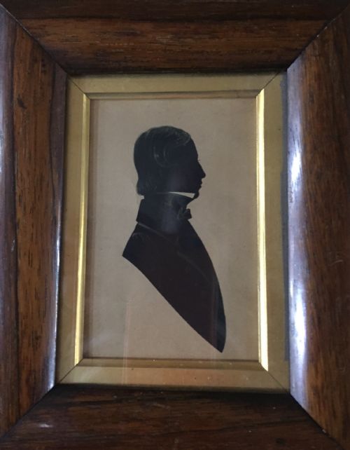 PAIR 19C GILDED SILHOUETTE PORTRAITS - ADDITIONAL PHOTO 1