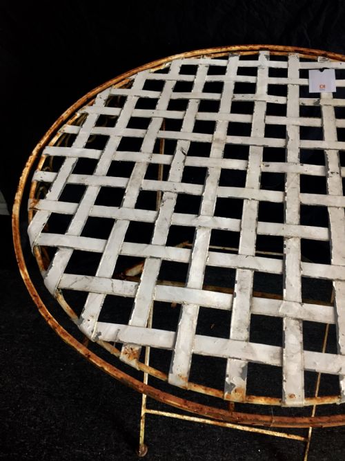 FRENCH FOLDING GARDEN TABLE C1930 - ADDITIONAL PHOTO 1