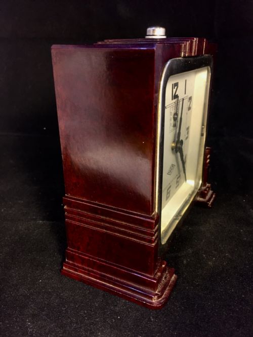 FRENCH ART DECO BAKELITE CLOCK C1930 - ADDITIONAL PHOTO 1