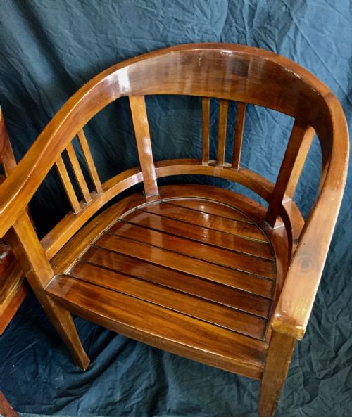 FRENCH ART DECO CAPTAIN CLUB CHAIRS C1930 - ADDITIONAL PHOTO 4