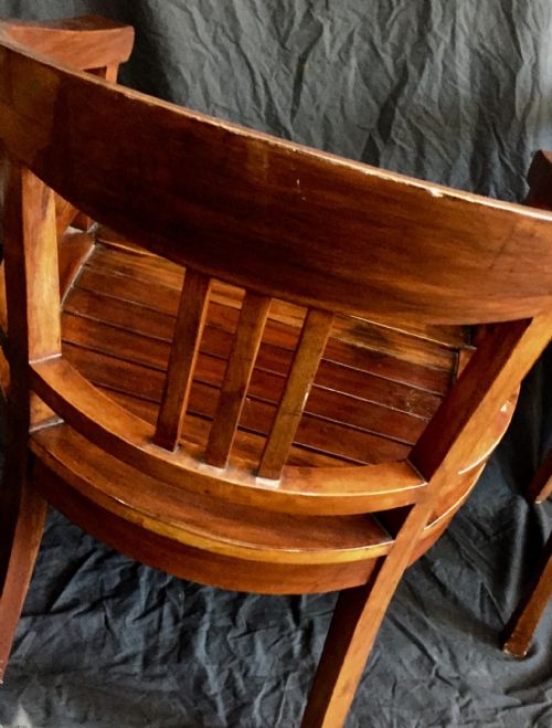 FRENCH ART DECO CAPTAIN CLUB CHAIRS C1930 - ADDITIONAL PHOTO 5