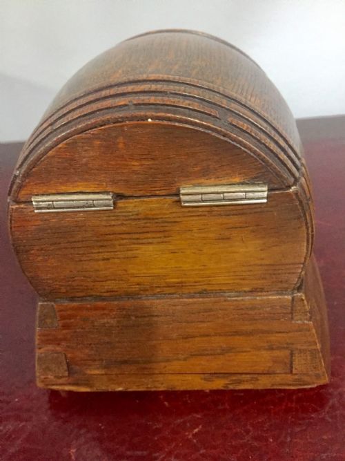 MUSIC BOX CARVED WOOD IN THE FORM OF A BARREL 19C - ADDITIONAL PHOTO 8