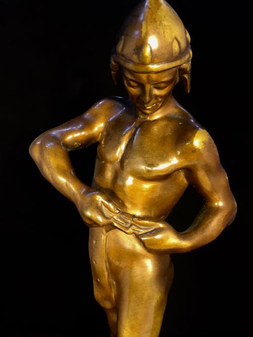 GERMAN BRONZE CASTING OF A GLADIATOR C1900 - ADDITIONAL PHOTO 5