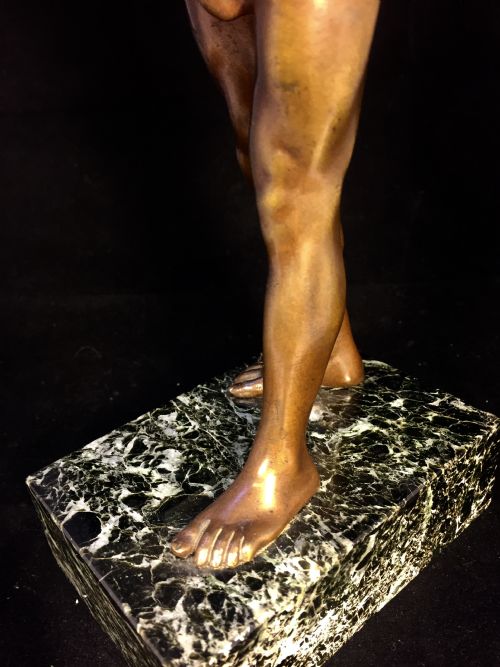 GERMAN BRONZE CASTING OF A GLADIATOR C1900 - ADDITIONAL PHOTO 10