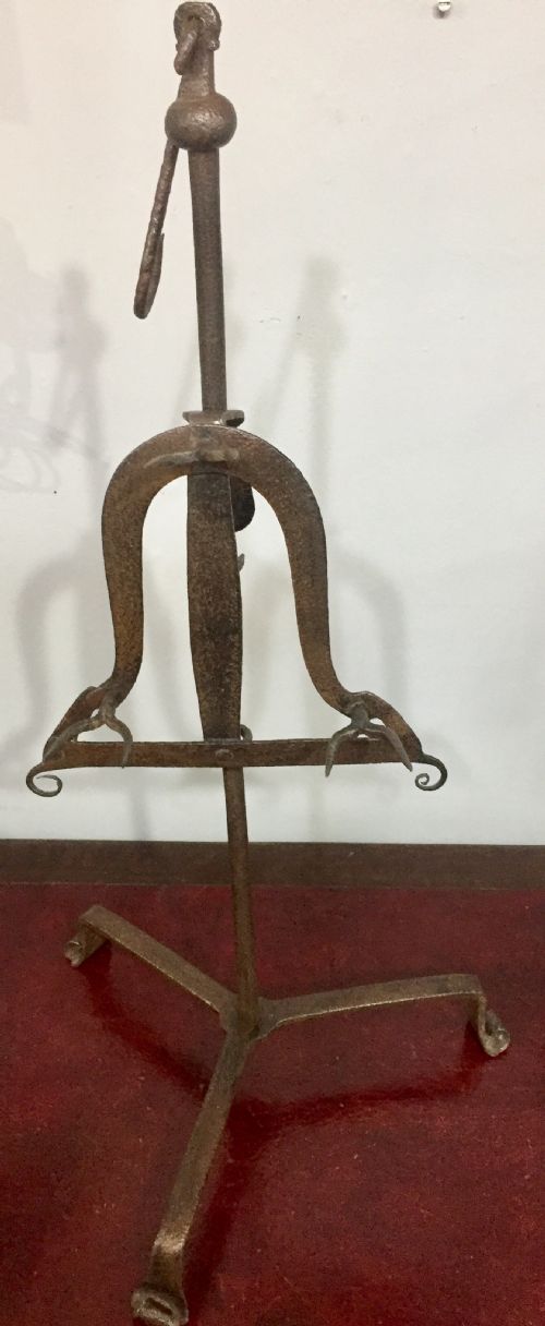 wrought iron adjustable toaster mid 18thc - CATEGORY: ANTIQUE METAL - DATED 18TH CENTURY