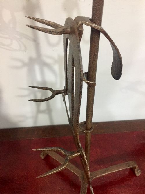 WROUGHT IRON ADJUSTABLE TOASTER MID 18THC - ADDITIONAL PHOTO 3