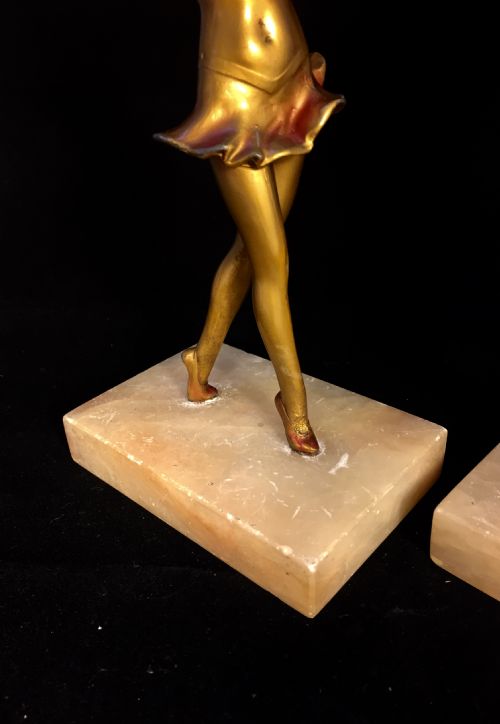 LORENZL ATTRBD ART DECO PAIR AUSTRIAN DANCERS C1930 - ADDITIONAL PHOTO 2