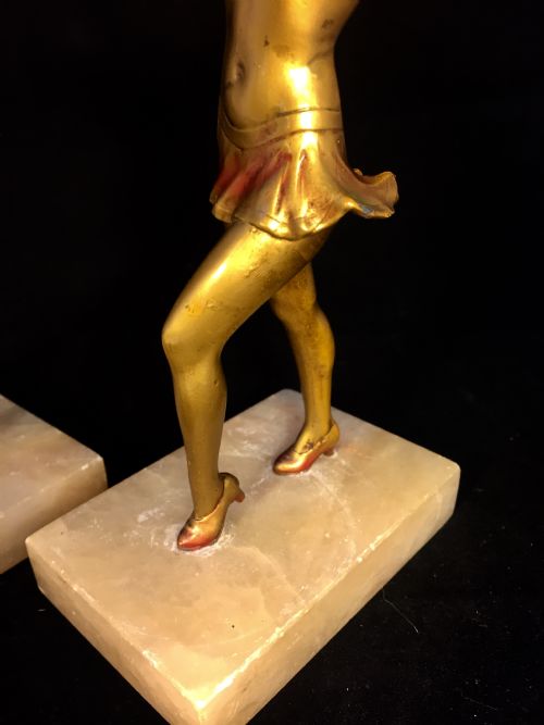 LORENZL ATTRBD ART DECO PAIR AUSTRIAN DANCERS C1930 - ADDITIONAL PHOTO 5