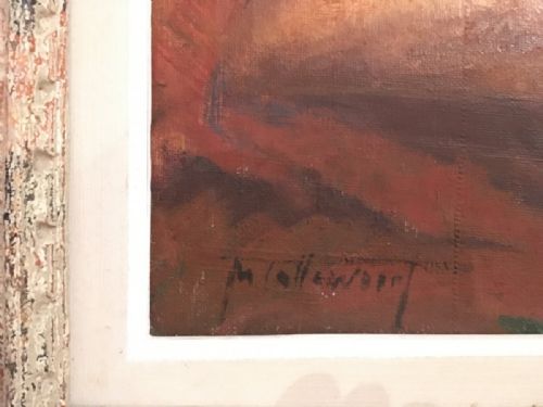 MAURICE CALLEWAERT BELGIAN ARTIST 20TH CENTURY LARGE ART DECO NUDE OIL ON CANVAS C1930 - ADDITIONAL PHOTO 1