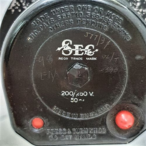 SWIVEL ART DECO CLOCK BLACK GLASS CHROME SMITHS ELECTRIC CONVERTED TO QUARTZ MOVEMENT - ADDITIONAL PHOTO 7