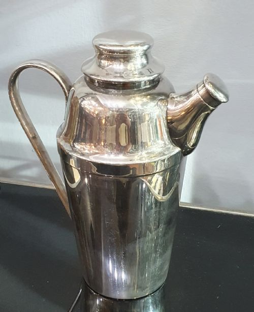 wmf german plated art deco cocktail shaker c1930 - CATEGORY: ANTIQUE METAL - DATED 1930