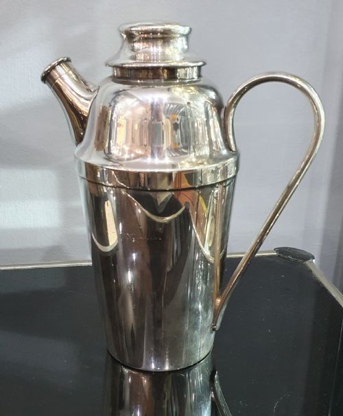 WMF GERMAN PLATED ART DECO COCKTAIL SHAKER C1930 - ADDITIONAL PHOTO 5