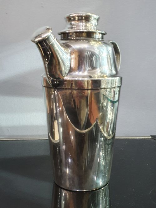 WMF GERMAN PLATED ART DECO COCKTAIL SHAKER C1930 - ADDITIONAL PHOTO 6
