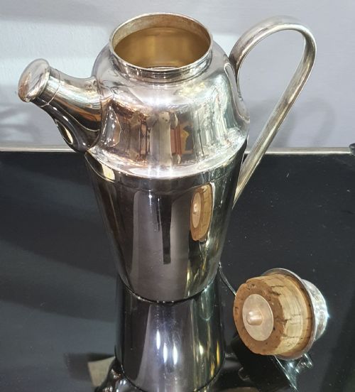 WMF GERMAN PLATED ART DECO COCKTAIL SHAKER C1930 - ADDITIONAL PHOTO 3