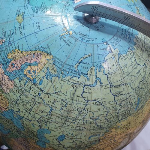 ART DECO DESK GLOBE 192030'S - ADDITIONAL PHOTO 3