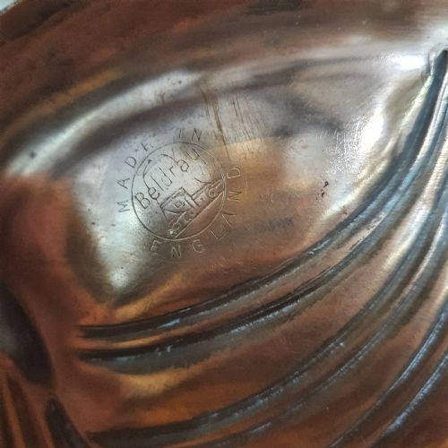 ARTS CRAFTS COPPER CRUMB TRAY BRUSH BRITISH MADE BELDRAY ART NOUVEAU - ADDITIONAL PHOTO 2