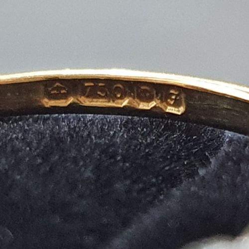 VINTAGE RUBY DIAMOND RING 18CT GOLD SIZE N - ADDITIONAL PHOTO 9